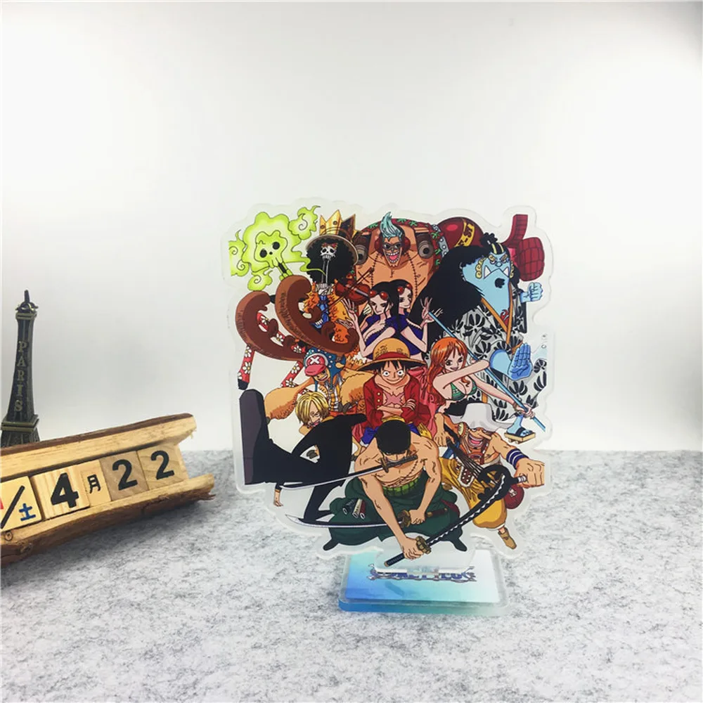 Фигурка героя аниме Luffy Zoro Nami OP кулон двухсторонняя игрушка 15 см акриловая модель