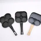 Антипригарная сковорода с четырьмя отверстиями, сковорода, утолщенная сковорода для блинчиков, стейков, приготовления яиц, ветчины, посуда для завтрака