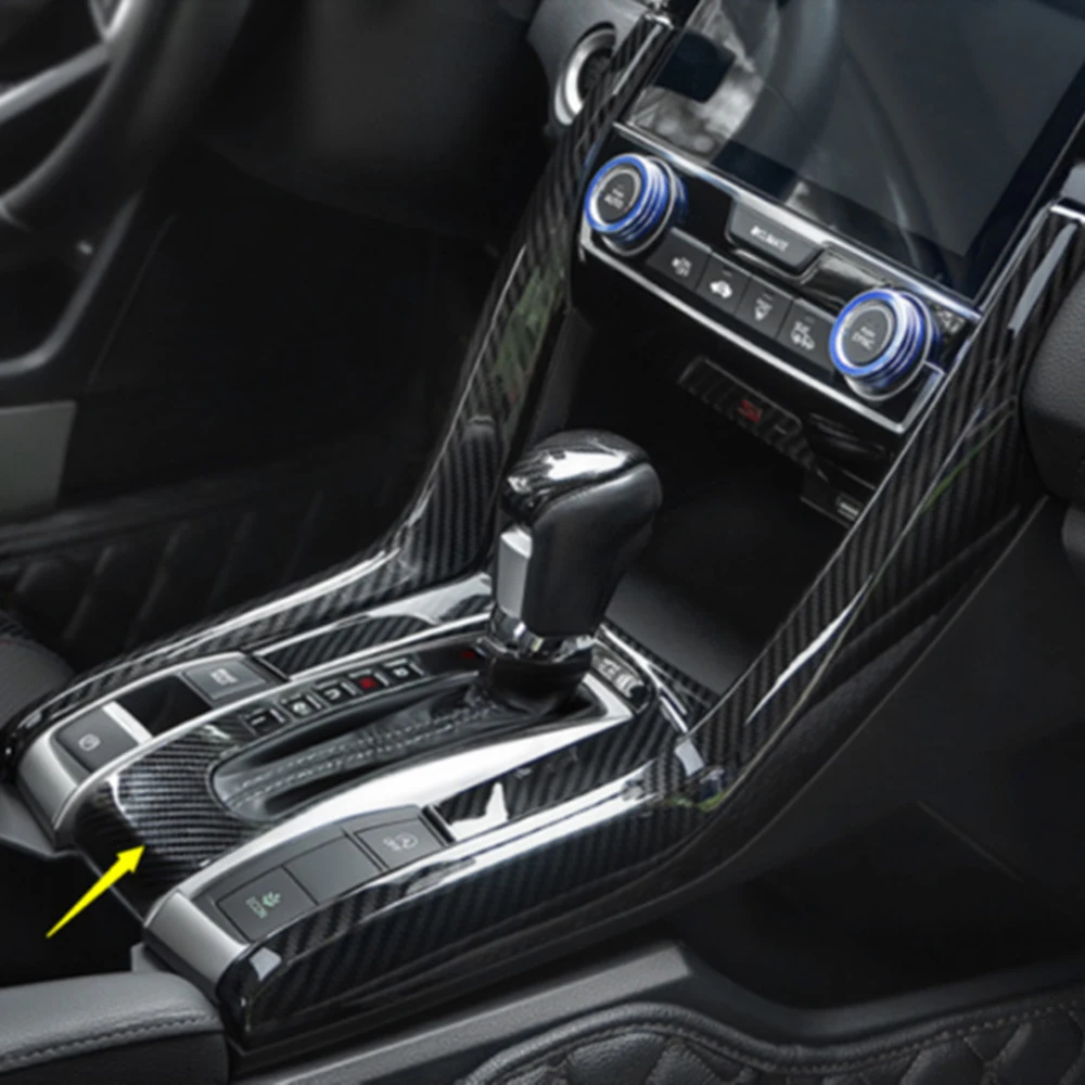 Черная декоративная крышка коробки переключения передач для Honda Civic 10|Комплекты и