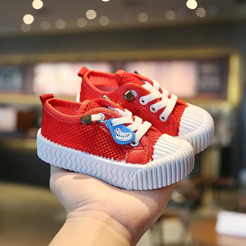 2020 летняя новая детская повседневная обувь с перфорацией для мальчиков и девочек