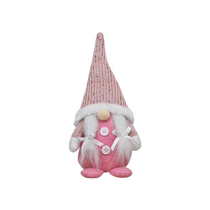 

Christmas Wool Knitted Hat Gnome Gifts Handmade Tomte Plush Doll Home Decor Ornaments Tabletop Santa Figurines Xmas Gnomes Beard