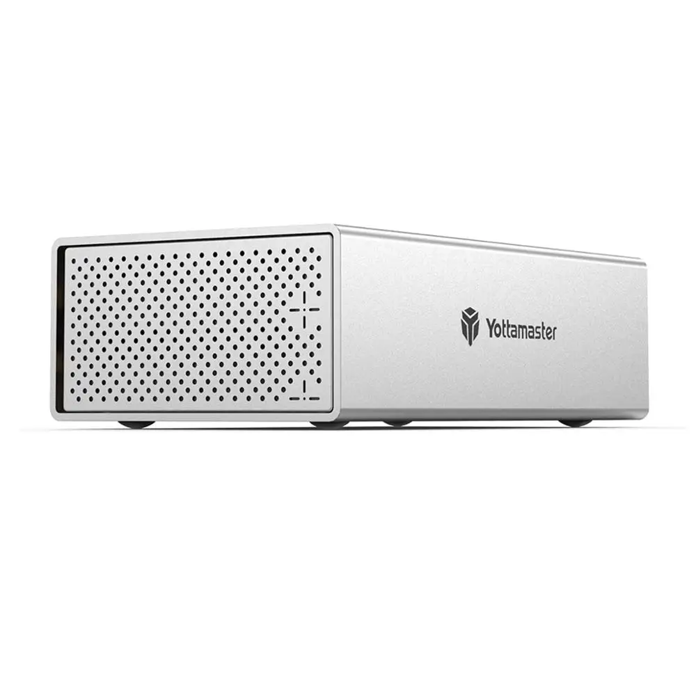 Yottamaster Алюминий 2 Bay 5 &quot/3 5&quot USB3.0 Корпус внешнего жесткого диска SATA3.0 Поддержка 2x10