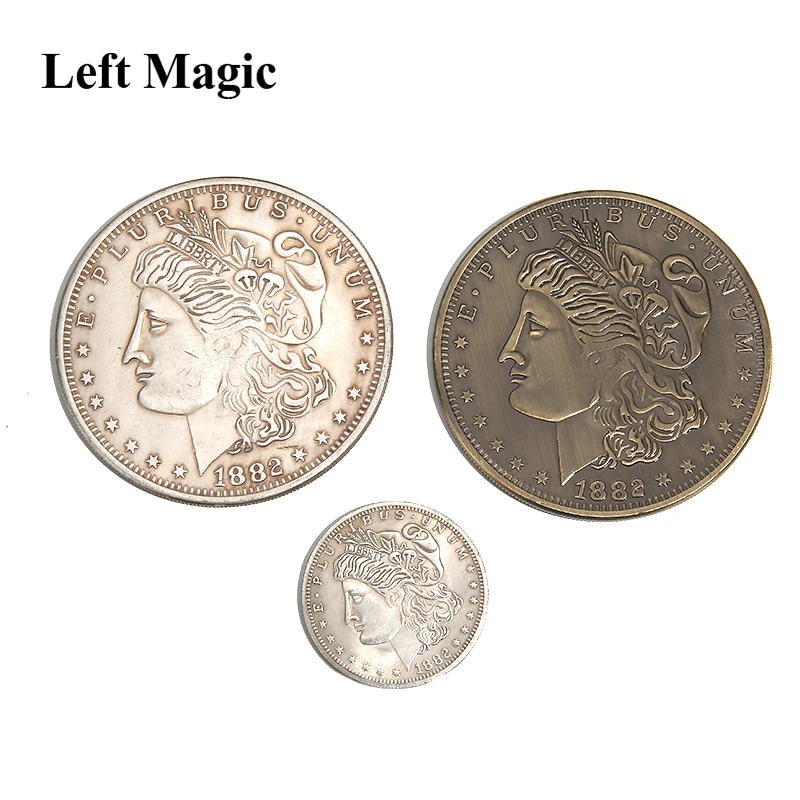 Jumbo Morgan Dollar (7 см) магические трюки волшебник крупным планом уличные иллюзии