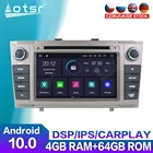 Автомобильная Мультимедийная магнитола на платформе Android 10,0 с GPS-навигацией для Toyota Avensis T27 2009-2015, плеер Carplay, стерео аудио экран