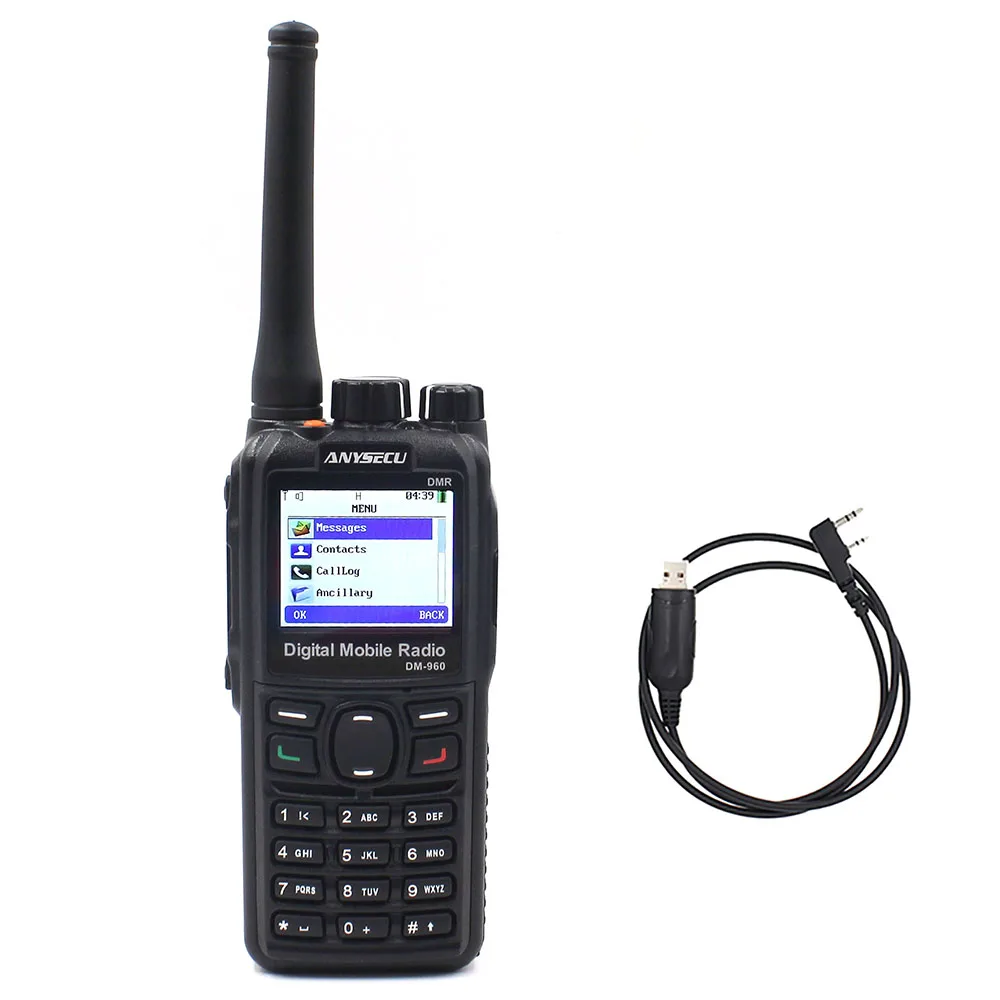 + Кабель! Двойной режим TDMA цифровая/аналоговая DMR радиостанция Anysecu DM 960 UHF 3000 мАч