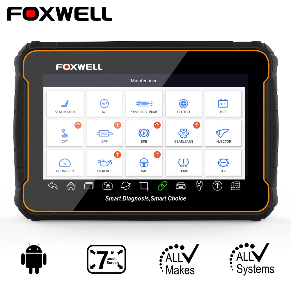 

FOXWELL GT60 OBD2 Car Diagnosis Tools Full System Code Reader ABS DPF Oil TPMS Reset ODB2 Scanner Professional Multi-language