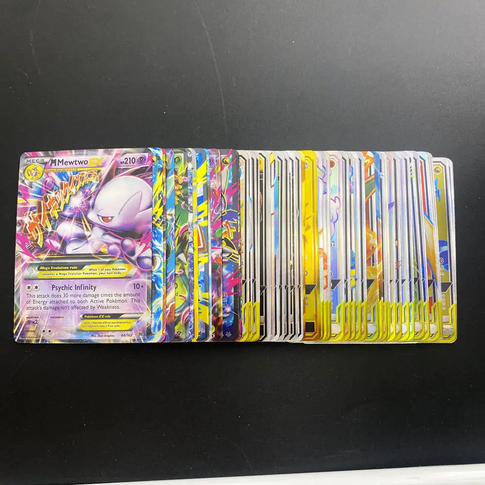 120 шт. Pokemon 80 тег команда 20 Мега EX GX карта хит продаж для детей битва английская