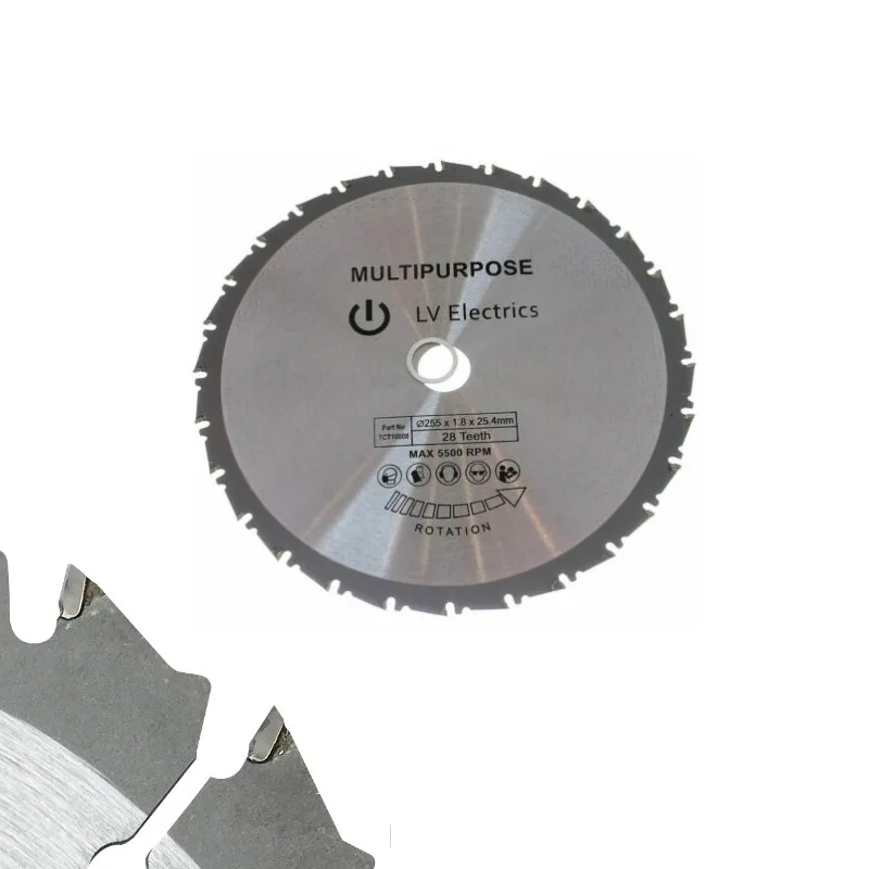 

New Arrival 210mm Circular Saw Blade Disc Wood Metal Saw Blade Mayitr for Rage Rage4 RageB 25.4mm Bore Evolution 24T