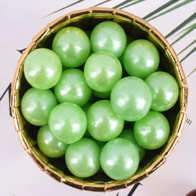 Съедобные зеленые бусины 15 г жемчужный сахарный шар конфета шарики украшение для