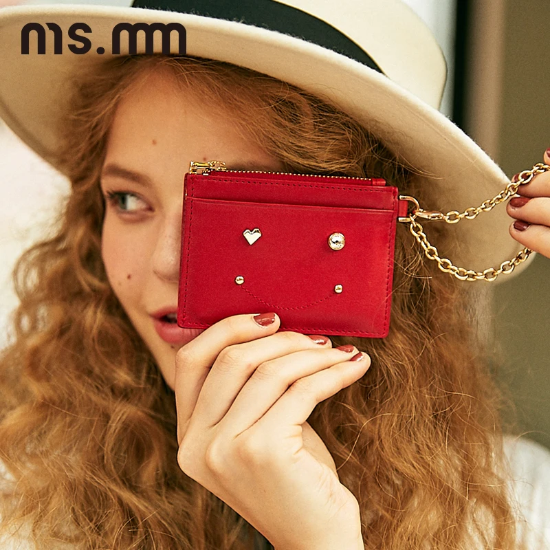 Ms. MM кошелек из натуральной кожи с бриллиантами модный держатель для карт