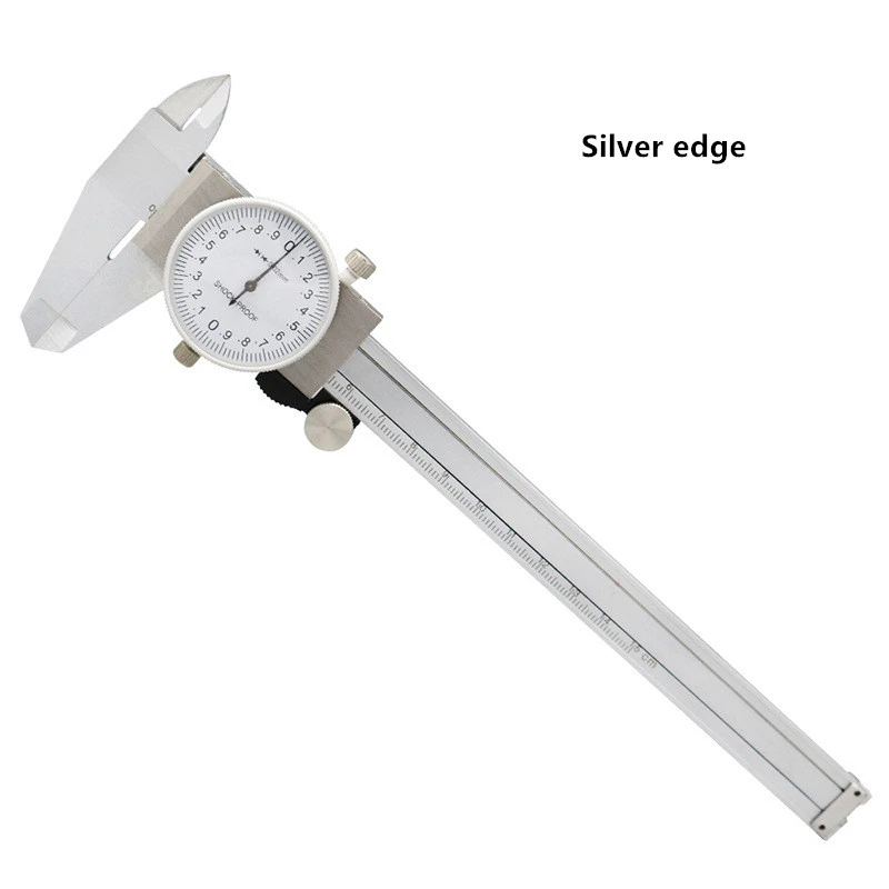 

Цельнометаллический двусторонний противоударный штангенциркуль 0-150 мм с часами, высокоточная линейка из углеродистой стали, инструмент для измерения точности 0,02 мм