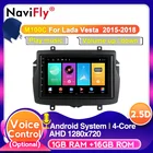 Navifly Голосовое управление Android для Lada Vesta 2015-2018 IPS DSP 4G carplay Автомобильный мультимедийный видео gps радио плеер без DVD 2 din