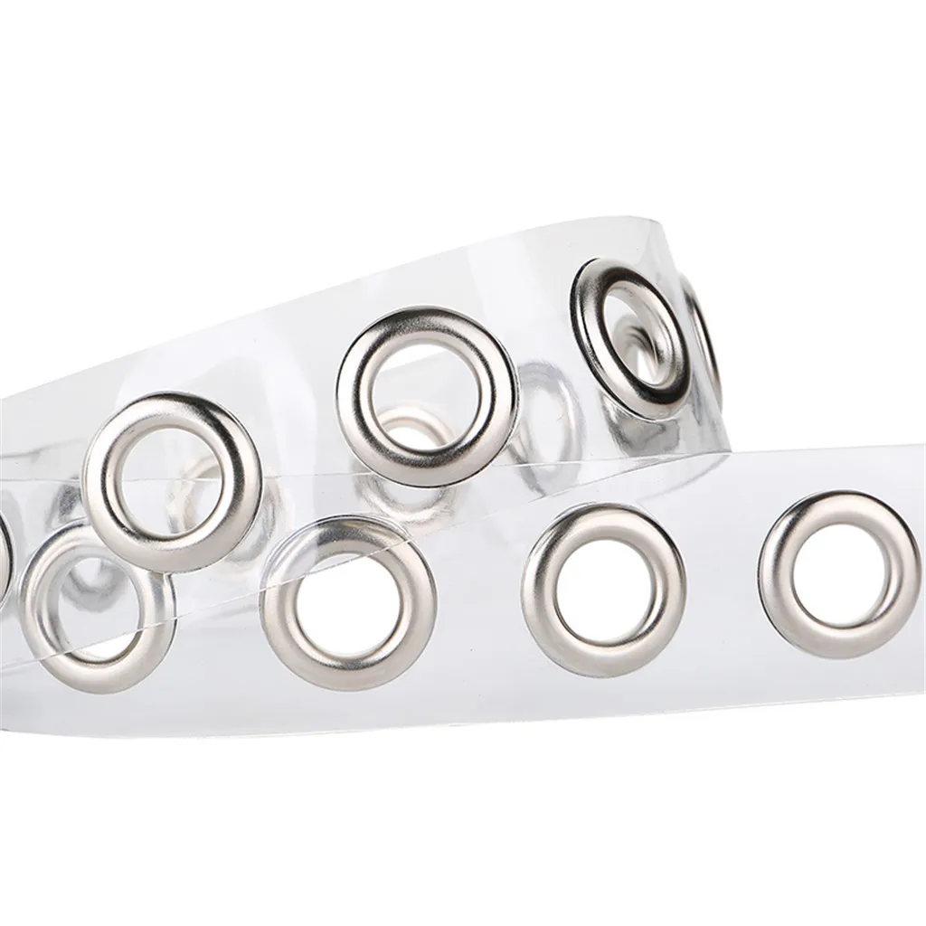 Прозрачный женский ремень из ПВХ пряжка с полным штифтом для брюк джинсовое