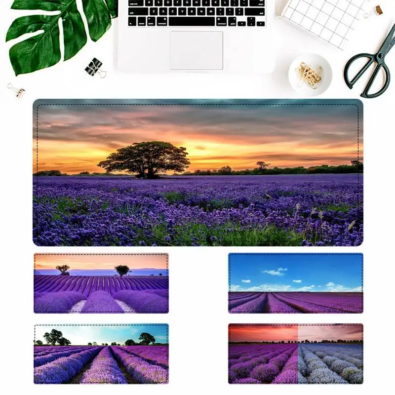 

Fashion purple Lavender Mouse Pad Laptop PC Computer Mause Pad Desk Mat For Big Gaming Mouse Mat For Overwatch/CS GO