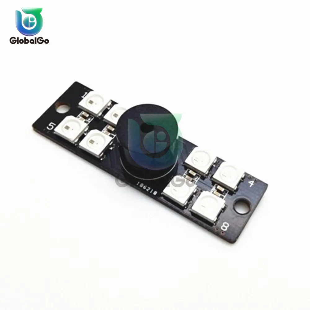 WS2812B 6 бит 8 RGB полноцветная доска с зуммером светодиодный чип для светодиодной