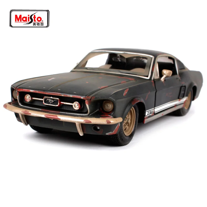 1:24 1967 FORD Mustang GT старинная литая модель автомобиля в подарок | Игрушки и хобби
