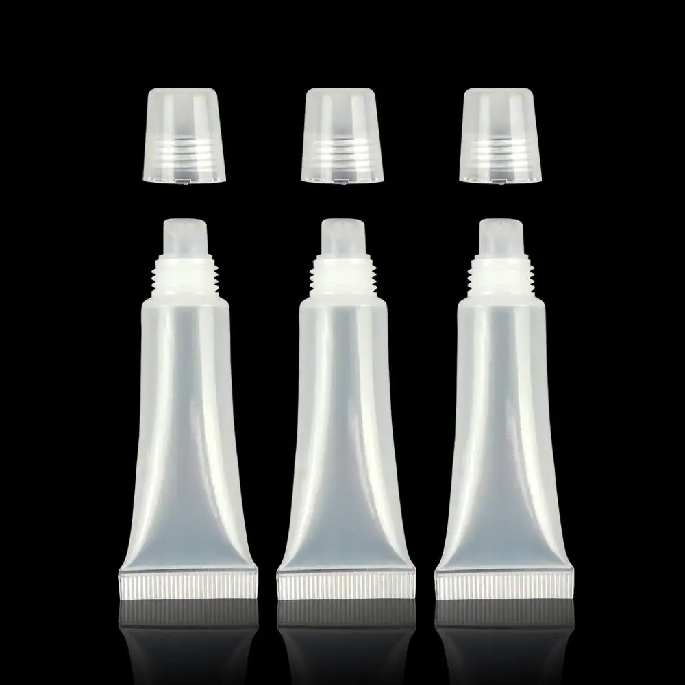 1OPCS 15 мл мини прозрачные пустые трубки для блеска губ косметические контейнеры с