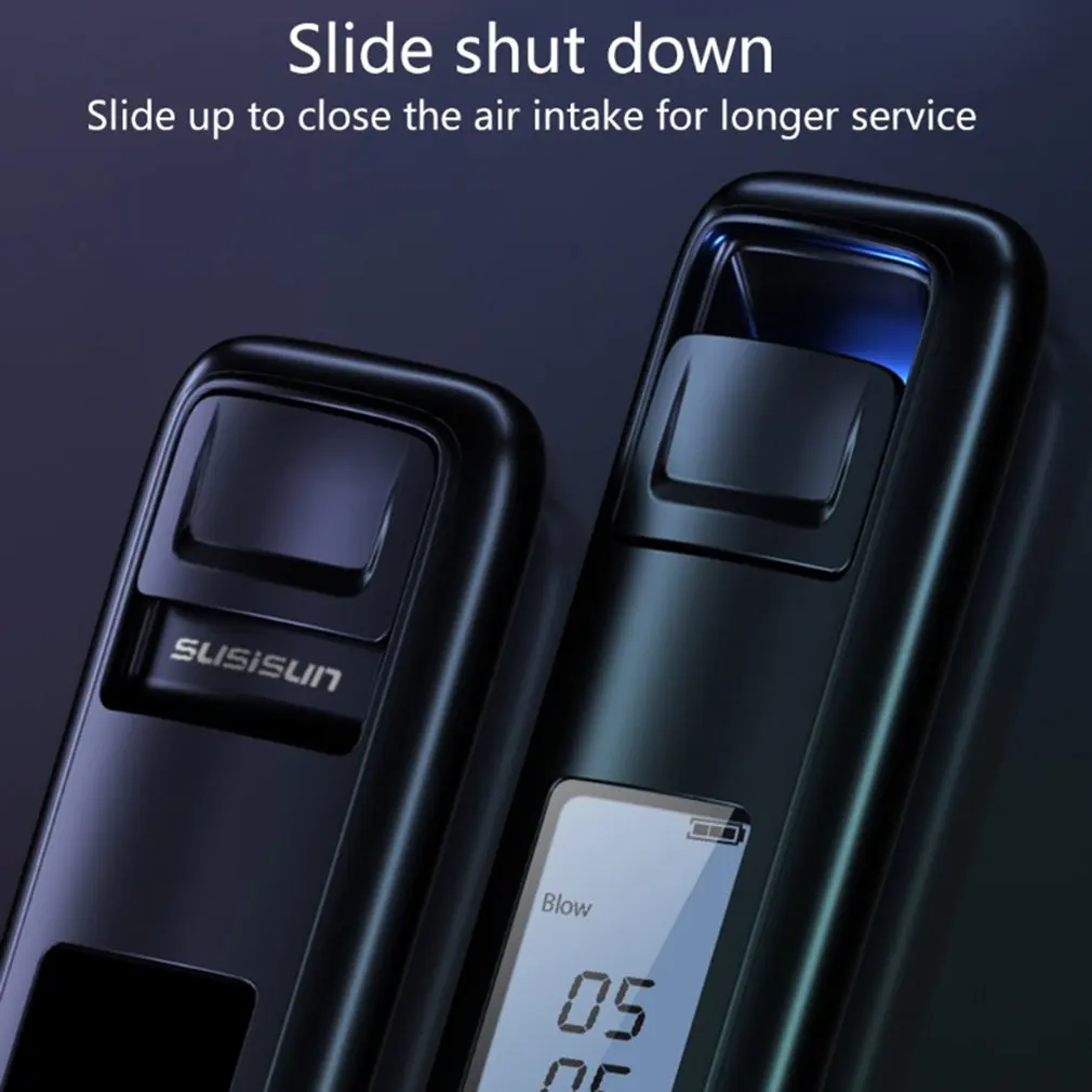 

Portable Non-Contact Alcohol Breath Tester With Digital Display Screen USB Rechargeable Analyzer High Accuracy