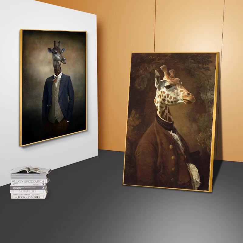 Г-н Жираф Классическая Тканевая обувь настенные картины художественные плакаты