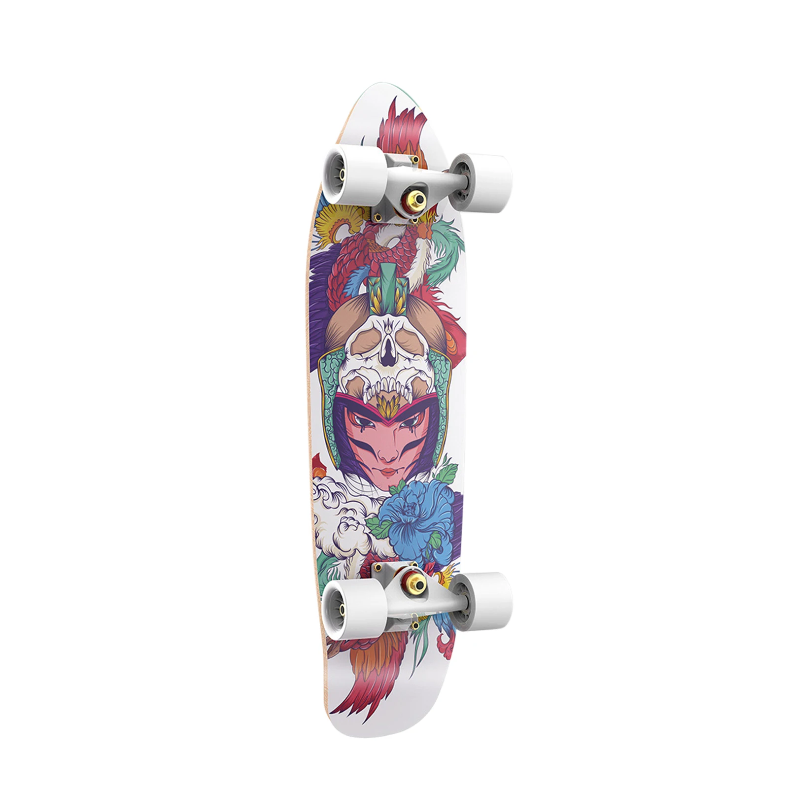 

27-inch Cruiser Skateboard 4-wheel High Resilience Kids Outdoor Sport Street Board Longboard Complete Skateboards