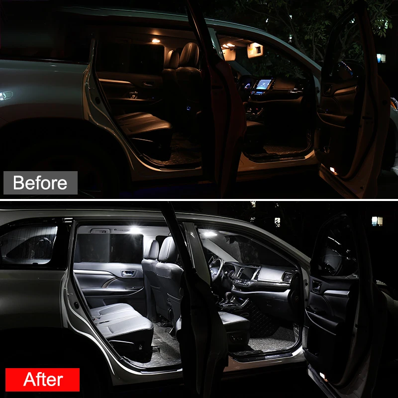 For MG ZS 2017 2018 2019 3pcs Festoon Error Free 12v LED Bulb Kit Car Interior Dome Light Reading Lamps Trunk Lights Accessories |