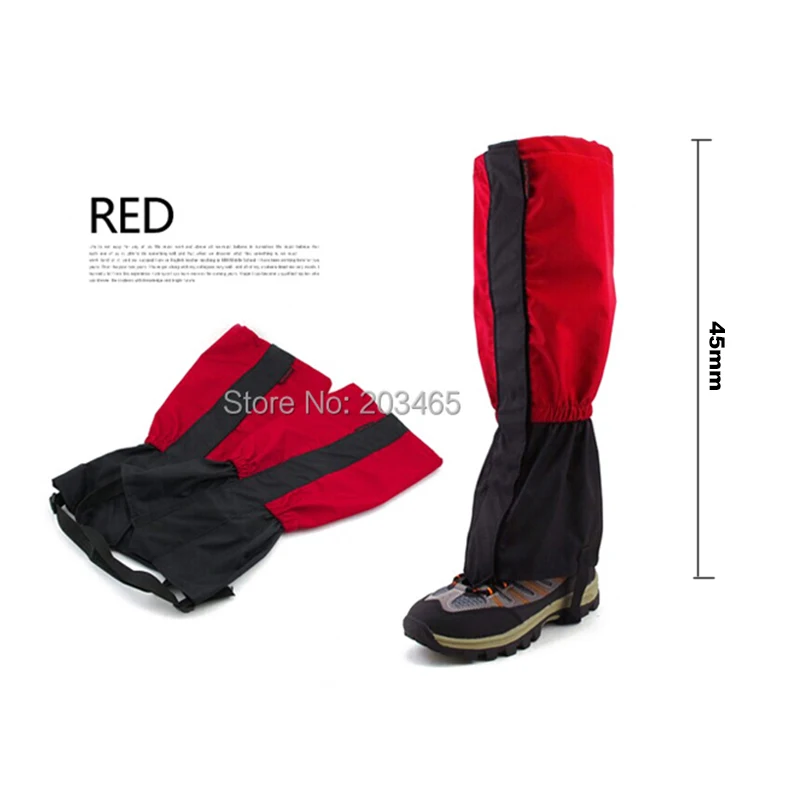 Уличные ботинки для пешего туризма дождя снега гетры прогулок на открытом