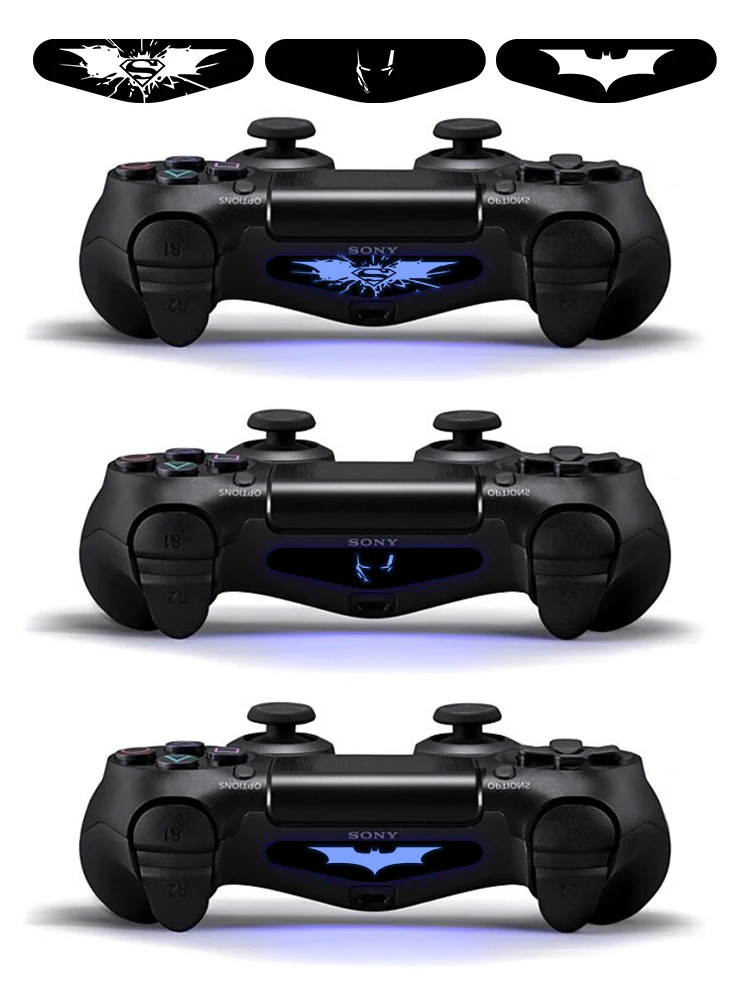9 шт./компл. светильник светодиодный наклейки для кожи для Playstaion4 PS4 Геймпад светильник наклейки для PS4 Slim Ps4 pro игровой контроллер