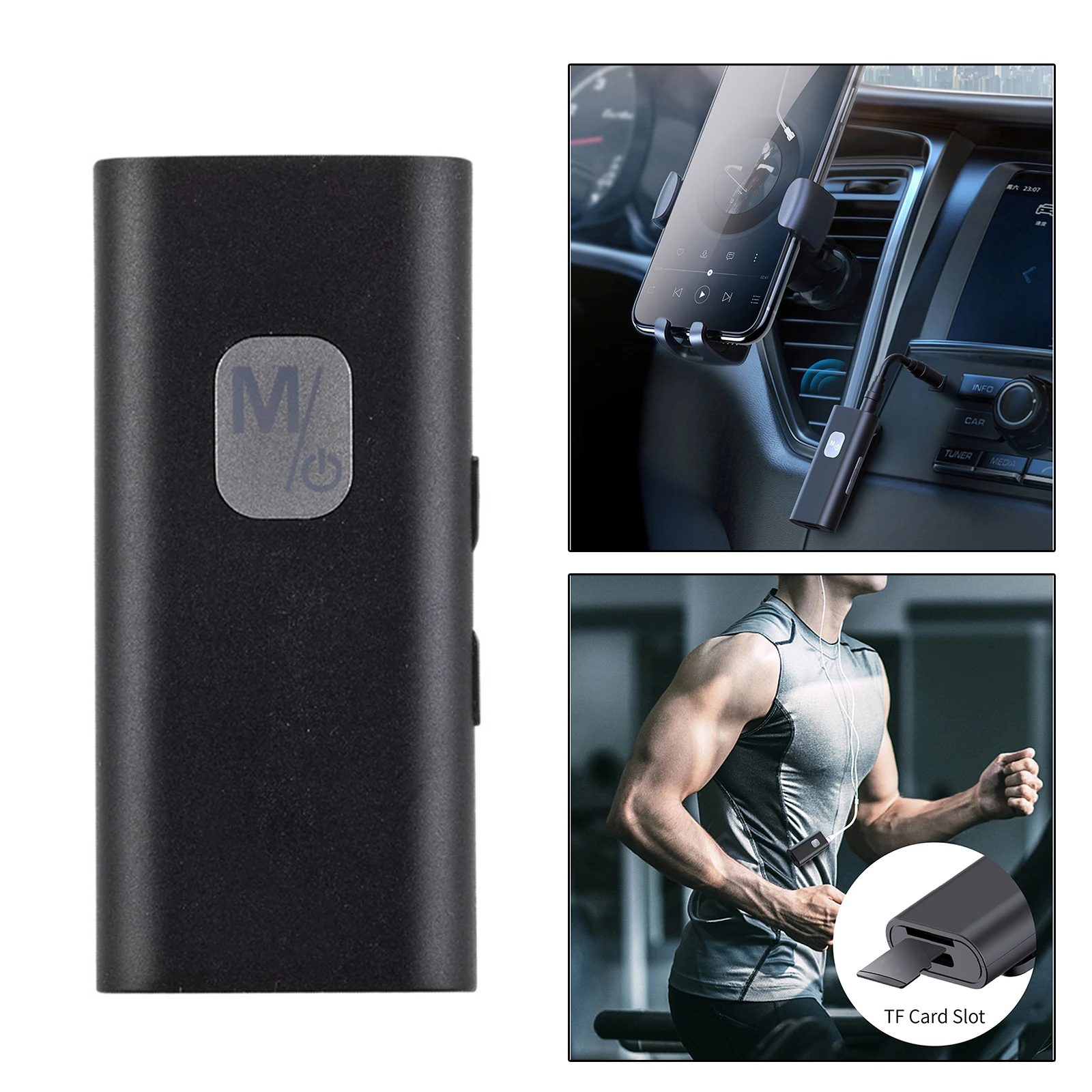 

Bluetooth 5.0 Receiver Audio Connector with Mic for Car TV PC Easy Use