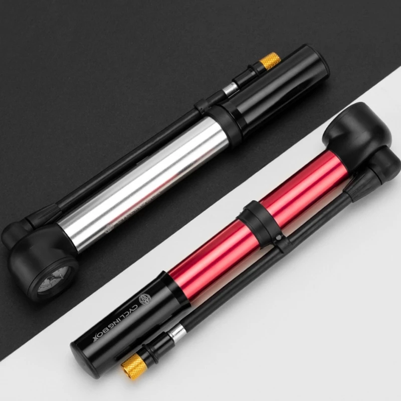 

Mini High-Pressure Portable Retractable Bike Pump Manual Reliable Compact Light
