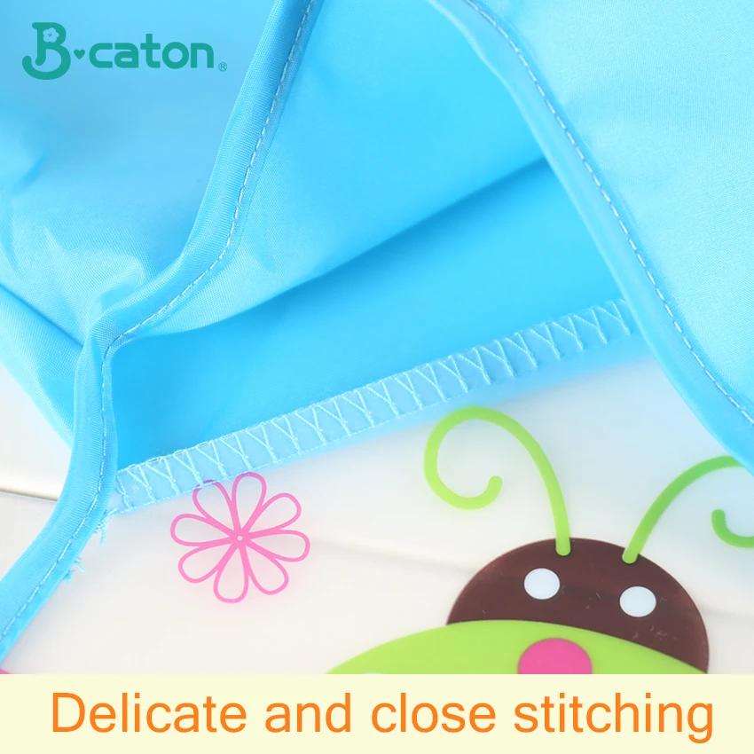 Baby Bibs Waterproof Dining Clothes Long Sleeve Apron Children Feeding Smock Burp Reverse Dressing 1-3 Years | Детская одежда и