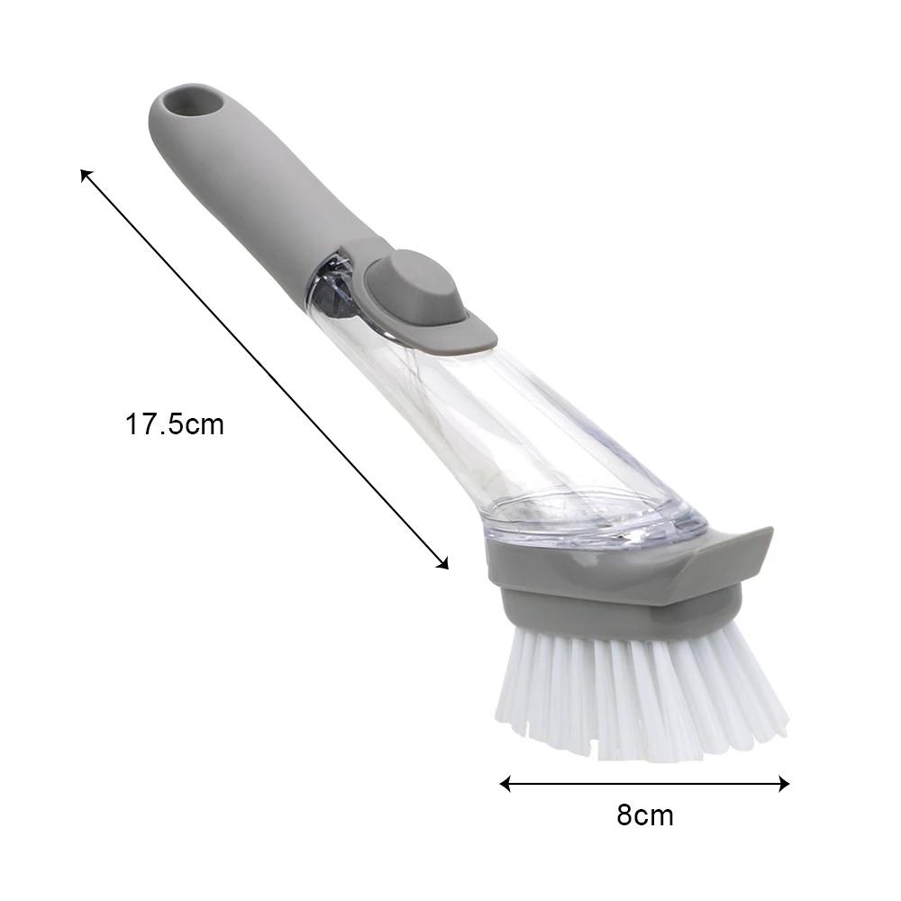 

Washing Dish Brushes With 3Pcs Non-Stick Oil Scouring Pad Automatic Liquid Sink Floor Cleaning Tools Cleaning Brush Scrubber