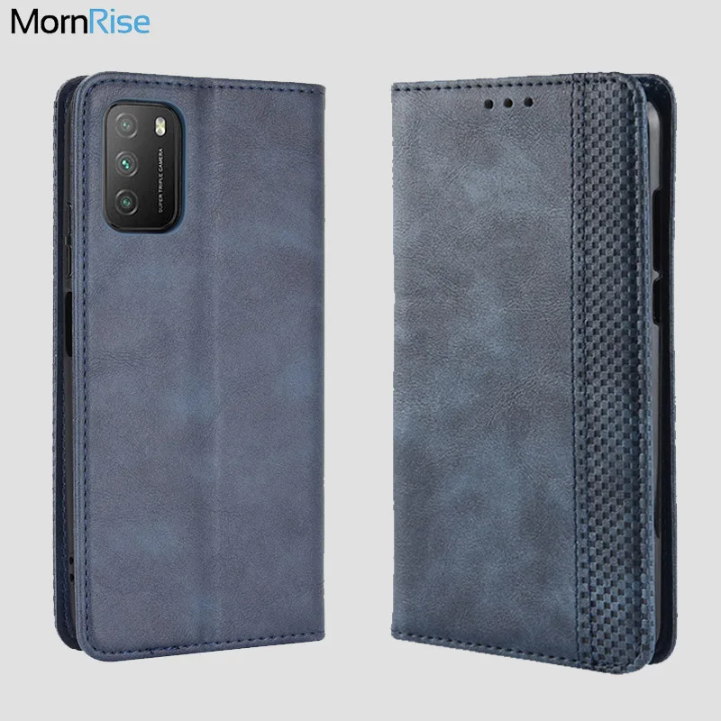 Чехол-книжка для Xiaomi MI Poco M3 M4 Pro винтажный кожаный магнитный флип-чехол с
