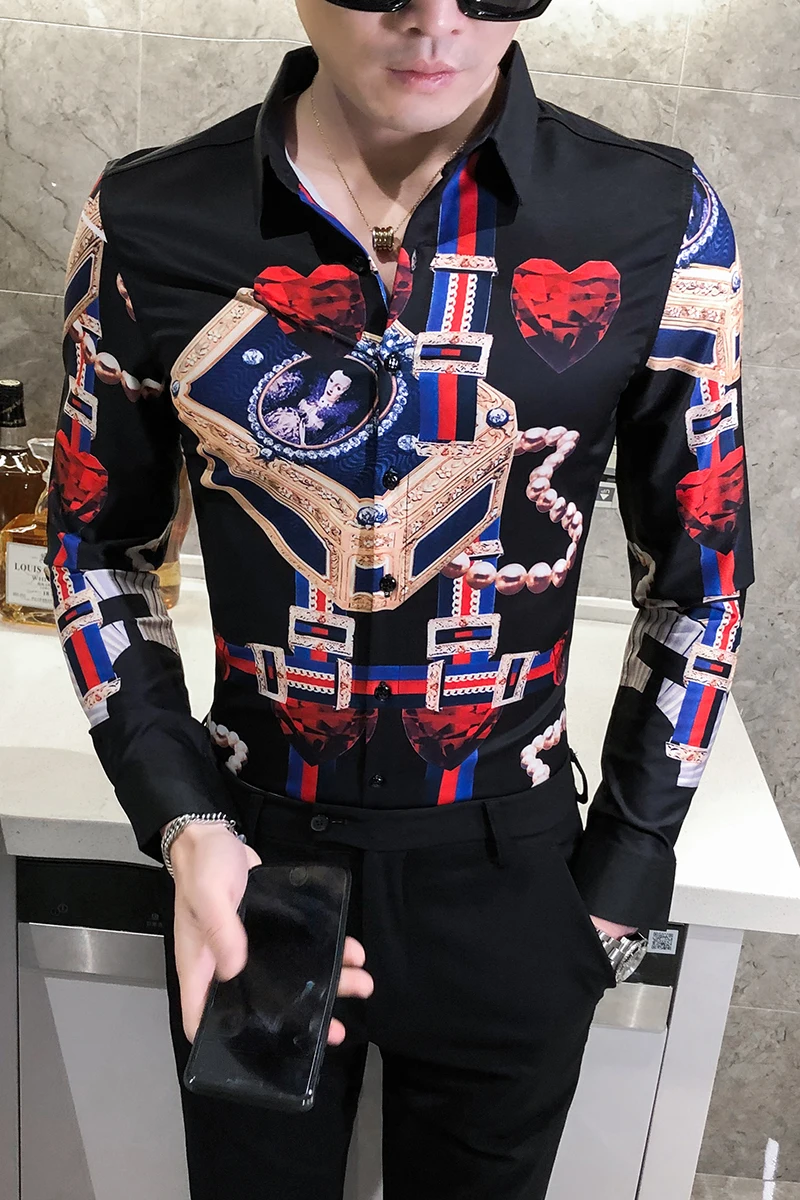 Высокое качество Chemise Homme мода 2020 корейские мужские рубашки с длинным рукавом