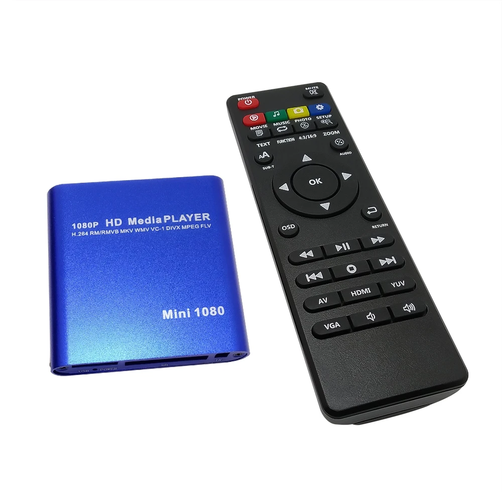 Full HD 1080P USB HDD Мультимедиа внешний плеер с HDMI совместимым SD медиа тв боксом