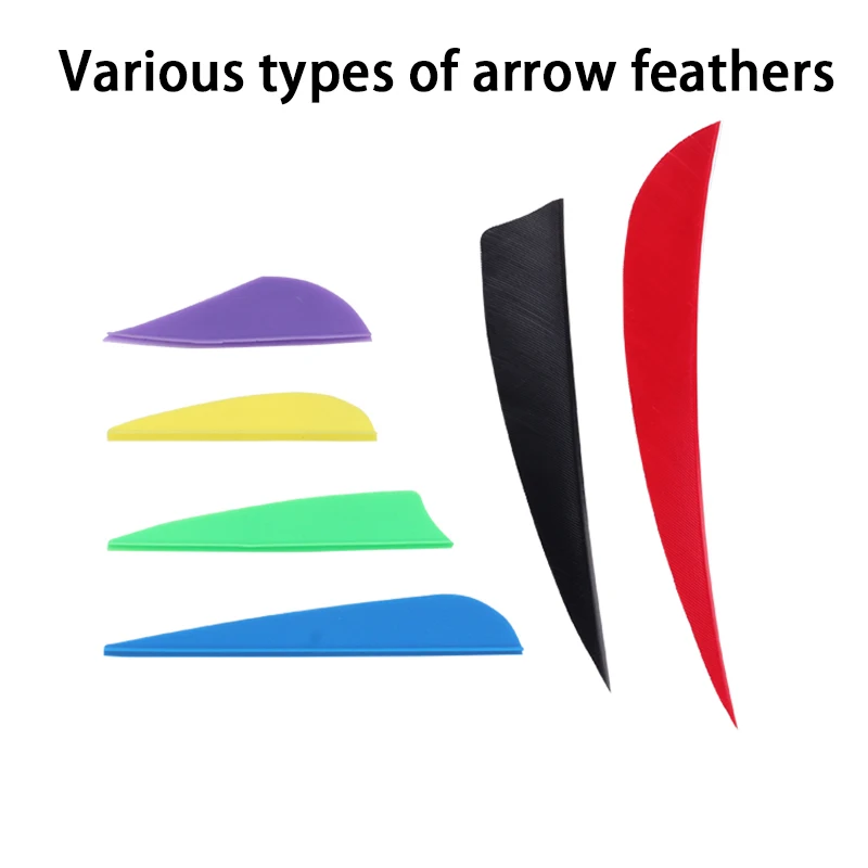 

20pcs Archery 2/3/4/5inches Plastic Arrow Vanes Arrow Feather Accessories Arrow Shaft Archery DIY Shooting Hunting Feather