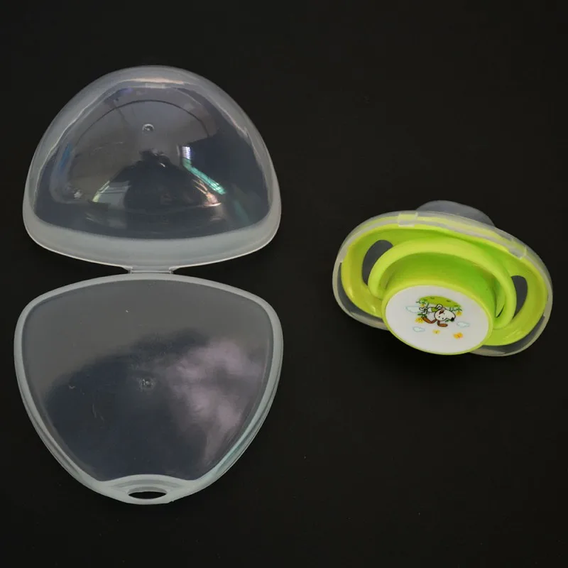 Портативный новорожденных детская пустышка на цепочке с прищепкой чехол коробка