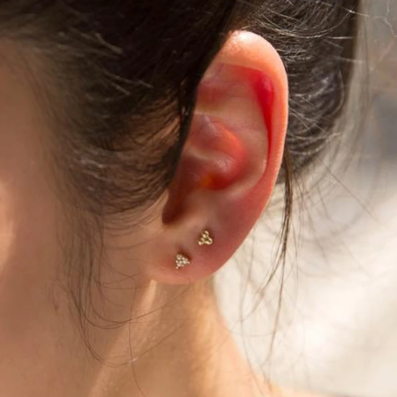 Классические серьги-гвоздики для женщин ювелирное изделие из стерлингового