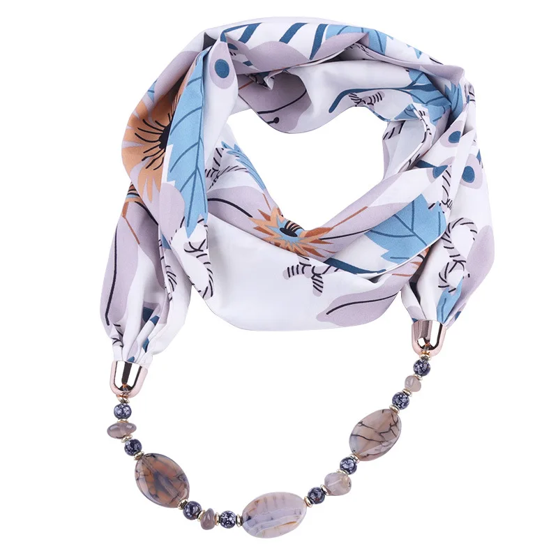 Шарфы с подвесками летние шарфы принтом модные аксессуары шифоновый мягкий