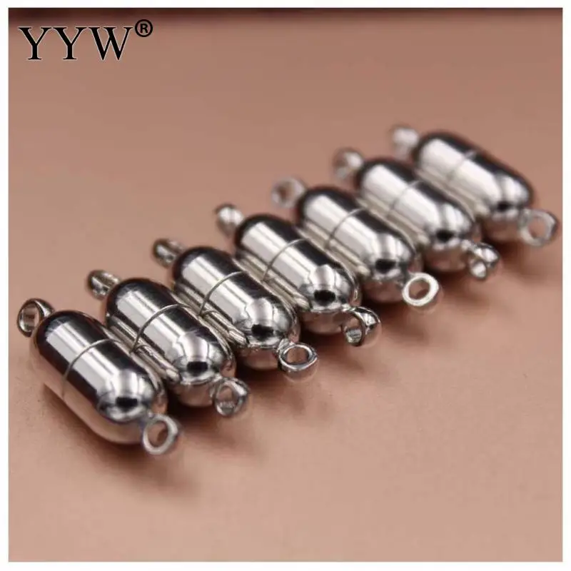 

Оптовая продажа 10 шт. тусклые серебряные/Посеребренные Круглые прочные магнитные застежки для браслета Diy Изготовление, поиск ювелирных изделий