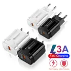 Сетевое зарядное устройство с Европейскойамериканской вилкой QC3.0, USB, быстрое зарядное устройство для путешествий, адаптер питания, аксессуары для телефона, кабель Micro для зарядки