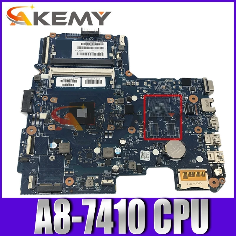 Akemy 814509 001 501 Материнская плата для ноутбука HP 245 Тетрадь 14 AF 14Z ПК A8 7410 процессор