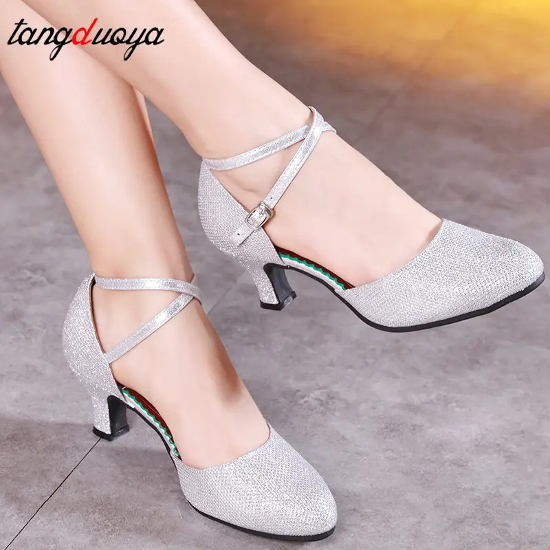 Детская танцевальная обувь для латинских танцев женская бальных Танго