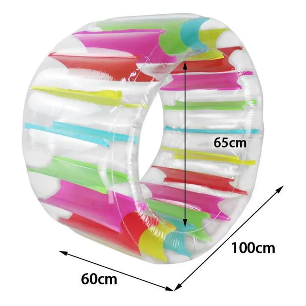 

Multifunctional Pool Toys Crawling Colorful Inflatable Water Wheel Roller Float Giant Roll Ball For Kids Boys Girls Swimming