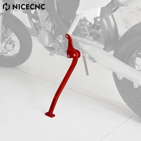 nicecnc motorcycle parking side stand kickstand for honda crf250r 2019 2022 crf250rx 2022 crf450r 2019 2021 aluminum red black