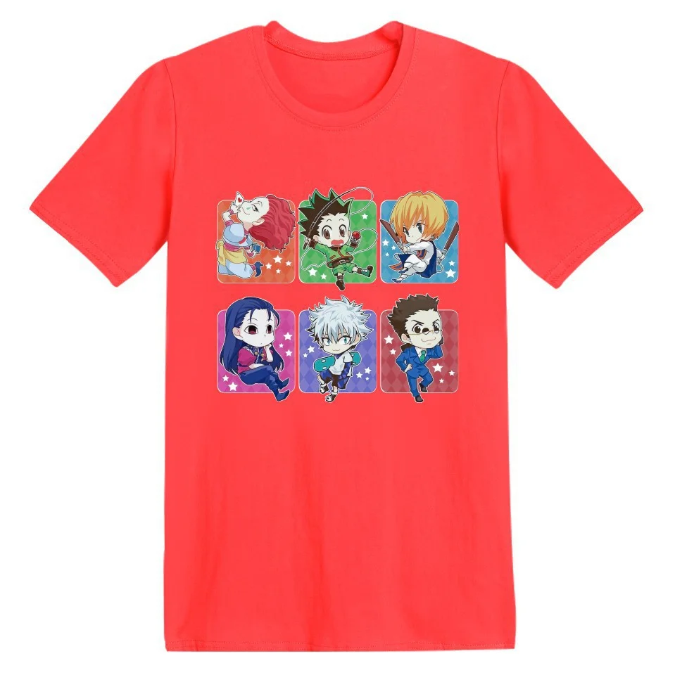 

Anime T-shirt Tops Kawaii Hunter X Hunter Tshirt Killua Zoldyck T-shirt Crew Neck Fitted Soft Anime Manga Fast Shipping