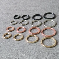 10 pcs strong plated metal o rings circle clasp belt buckle for bag dog pet harness key chain chocker sewing garment accessories
