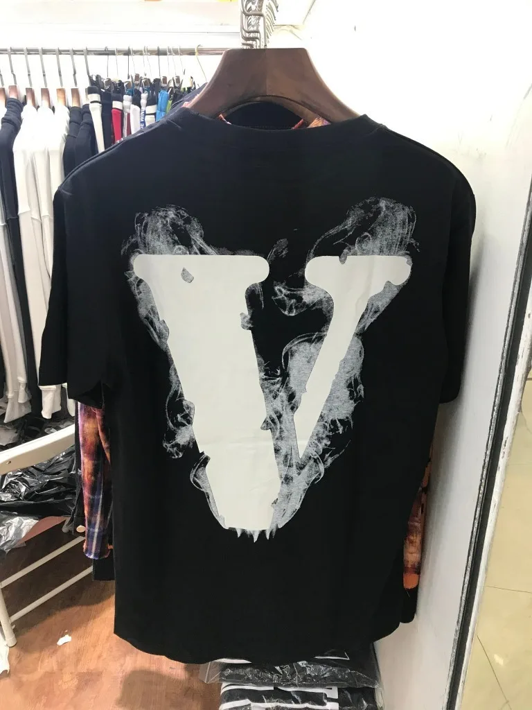 69s vlone уличная мода бренд ретро картина маслом граффити стрела печать буквы