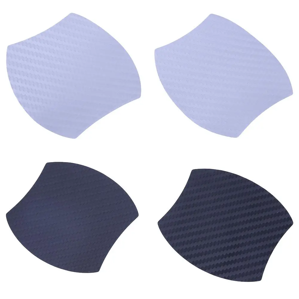 4 шт. Серебристые черные дверные ручки устойчивые к царапинам из углеродного