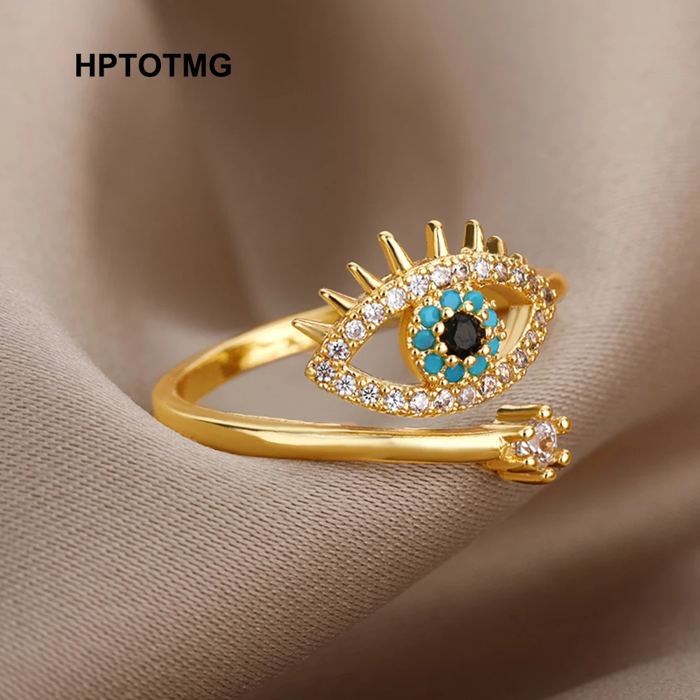 Счастливые турецкие синие кольца от сглаза открытые регулируемые фотообои для