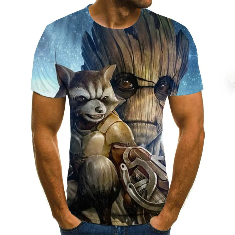 

Anime cartoon men's and women's children's O-neck T-shirt short-sleeved shirts summer casual fashion streetwear 2021 new